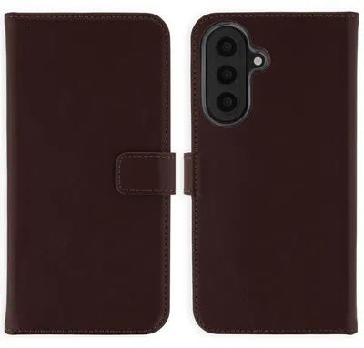 Productafbeelding van Selencia Echt Leren Bookcase voor de Samsung Galaxy A57 (5G) - Donkerbruin