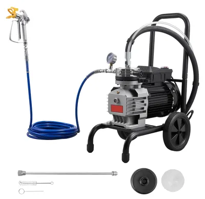 Produktbild von SucceBuy Membran-Airless-Farbspritzgerät 1800 W, Tragbares Sprühgerät mit 22,75 MPa Druck, 10 m Hochdruckschlauch, Reinigungswerkzeug und Bürste, geeignet für DIY-Sprühprojekte drinnen und draußen