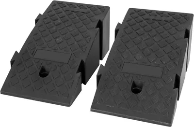 Image de Rampes de chargement pour véhicules - Lot de 2 - Pour charges lourdes - Plastique robuste - Pour le chargement et le support - Noir