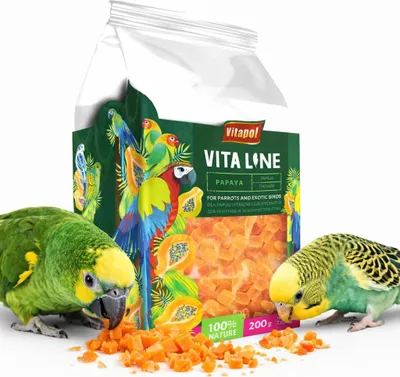 Image de Vitapol VITALINE - Papaye pour tous les perroquets 200g