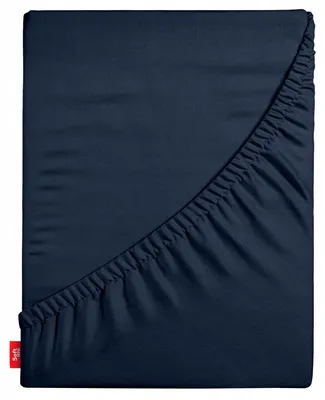 Produktbild von Softimi Jersey Spannbettlaken 100x200 cm marineblau 100% Baumwolle