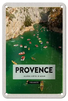 Produktbild von Blechschild Reise 12x18cm Provence cote d'azur France Dekoration