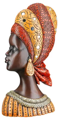 Produktbild von Gilde Figur, Frau, "Nosta", Kunstharz, braun, VE 2, L. 10 cm, B. 20 cm, H. 32 cm 57785 4063387577851