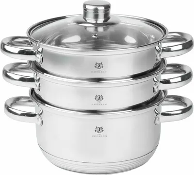 Produktbild von Karl Hausmann Dampfgarer 3,3L Dampf Kochtopf 20cm Mantykocher Dampfkocher Gemüse-/ Kartoffeldämpfer