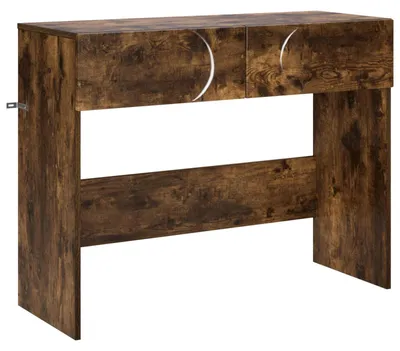Immagine prodotto di vidaXL Tavolino consolle in legno impiallacciato effetto noce, 96,5 x 38 x 75 cm