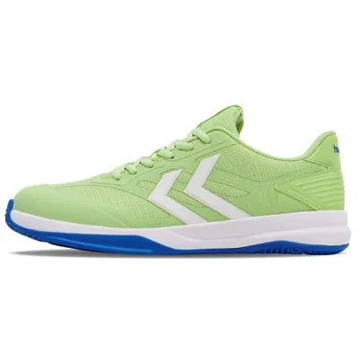 Produktbild von Hummel Dagaz V Indoor Hallenschuhe Handballschuhe Sportschuhe grün/blau/weiß 226292-6205, Schuhgröße:36.5 EU