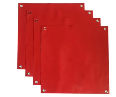 Zdjęcie produktu dla 4 ostrzegawcze flagi, 30 x 30 cm