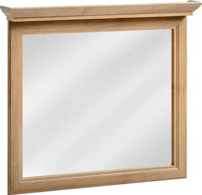 Produktbild von Spiegel Badspiegel Spiegel Badezimmerspiegel Wandspiegel 65x76cm  Holz
