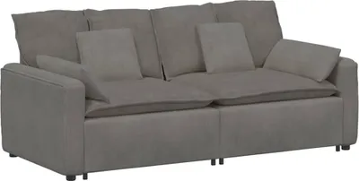 Zdjęcie produktu dla Sofa modułowa z poduszkami, jasnoszara