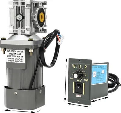 Produktbild von Wurmgetriebemotor, 120W Leistung, Doppelkugellager, schwarz
