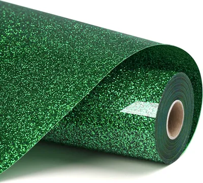 Immagine prodotto di LOKLiK Vinile a trasferimento termico Glitter 30,5 x 90 cm - Verde / 30,5 x 90 cm