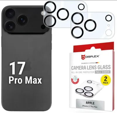 Produktbild von DISPLEX Kamera-Schutzglas Apple iPhone 17 Pro Max, 2 Stück