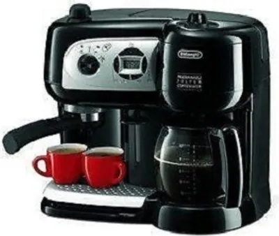 Produktbild von Kombi-Espressomaschine – Schwarz – Gemahlener Kaffee oder ESE-Pads – 15-Bar-Pumpe – 1750 W