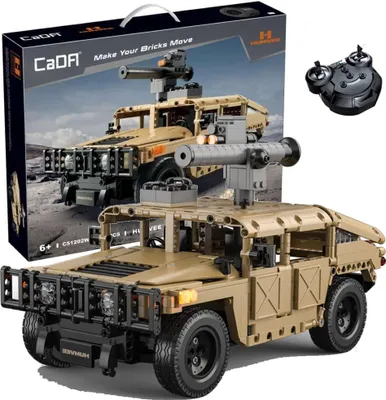 Obrázek produktu pro Stavebnice CADA Dálkově ovládaný vojenský terénní automobil Humvee.