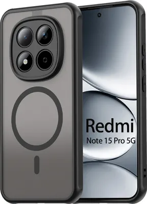 Produktbild von betterfon Matt Case für Xiaomi Redmi Note 15 Pro 5G, Handyhülle, Schutzhülle, Kratzfest, Matt- Schwarz