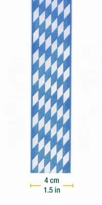 Productafbeelding van Halbach  -lint, 40 x 25 meter, wit/blauw