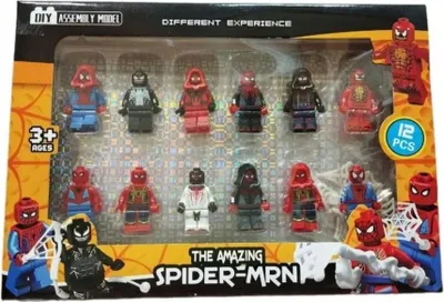Obrázek produktu pro Spiderman - Sada 12 figurek pro lego + příslušenství.