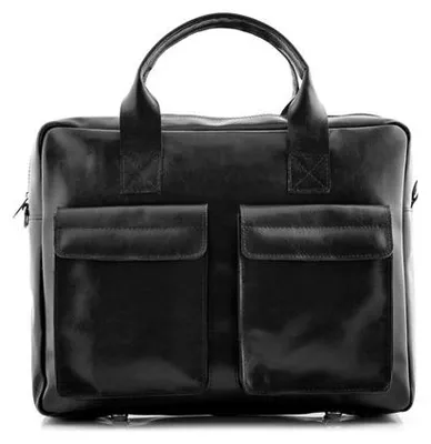 Produktbild von Schwarz elegante Laptoptasche für 15,6 Zoll Laptop, Businesstasche, Arbeitstasche, Umhängetasche – Belveder BVL82