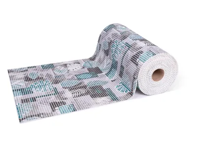 Zdjęcie produktu dla SOFT FOAM MAT METERWARE Tropical Leaves Blue Grey White Black FLOORMAT BATHMAT ANTISLIPANT MAT- 21 ROZMIARÓW 14 modeli (65x170 cm)