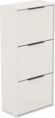 Obrázek produktu pro Botník BETTSO NILO 60×130, pískově béžový, třídveřový, stojící nebo nástěnný