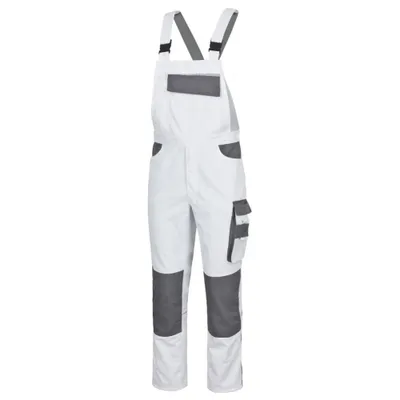 Produktbild von safety & more Latzhose EXTREME, weiß/grau