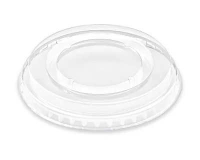 Produktbild von 150x Deckel ohne Öffnung flach PET für Eis- Früchtebecher Smoothies Ø95mm