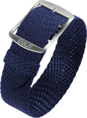 Produktbild von Eulit Baltic Perlon Durchzugsband navy blau Textil gleichlaufend wasserfest, Stegbreite:20mm