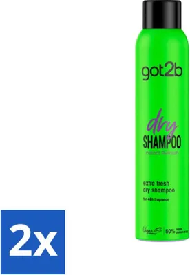 Obrázok produktu pre Got2B - Suchý šampón - Extra Fresh - 200 ml - Hodnotné balenie - 2 kusy