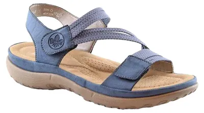 Produktbild von Rieker - Damen Sandalen, Leder PP5643 (38 EU) (Blau)