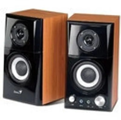 Produktbild von Genius SP-HF 500 A PC-Lautsprechersystem, 2 Aktiv-Lautsprecher, 14 Watt RMS, Kopfhörer-Ausgang