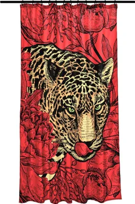 Produktbild von Kleine Wolke Duschvorhang Textil LEOPOLD Multicolor 180 x 200 cm