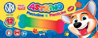 Obrázok produktu pre Plastelna 12 farieb Astrino