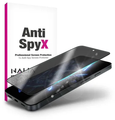 Produktbild von Schutzglas "AntiSpyX" für Google Pixel 11 / 11 Pro - Displayglas 9H / Anti-Spy Privacy Glas / Diskreter Sichtschutz - Schwarz