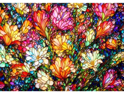 Immagine prodotto di ENJOY Puzzle, vetrina astratta, giardino fiorito, 1000 pezzi