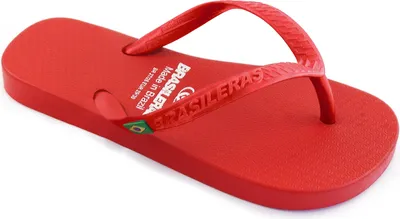 Produktbild von BRASILERAS Zehensandalen Herren Damen rutschfester Sohle bequem schuhe strand/schwimmbad/stadt rot 33/34 EU - UBCLANL