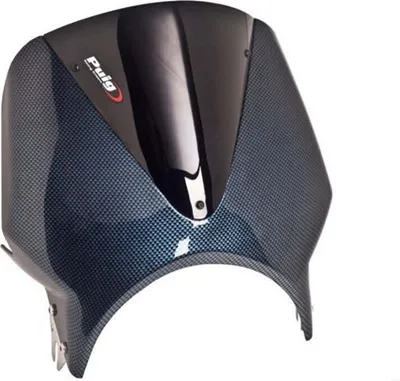 Immagine prodotto di Cupolino PUIG vision nero 330x310mm omologato ABE per Kawasaki