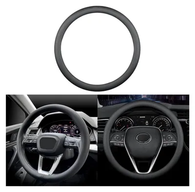 Obrázek produktu pro Potah na volant do auta, perforovaná kůže, sportovní design, protiskluzový, univerzální, 38 cm