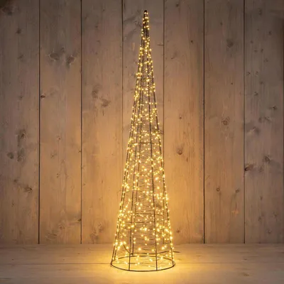 Productafbeelding van Kegel metaal 600led ip44 trafo met timer d25h100 cm classic warm Anna's Collection