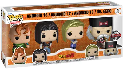Immagine prodotto di Animazione POP: Dragon Ball Z - Android 16, Android 17, Android 18 e Dr. Gero