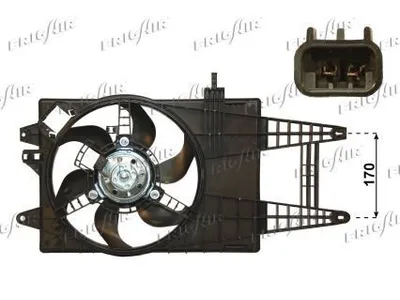 Produktbild von FRIGAIR 0504.1213 Lüfter Motorkühlung Kühlerlüfter für FIAT PUNTO (188) Wasserkühler Ø315mm