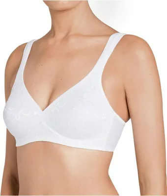 Immagine prodotto di Triumph Reggiseno elegante in cotone N senza ferretto Sensazione naturale, Coppe a doppio strato, Spalline larghe