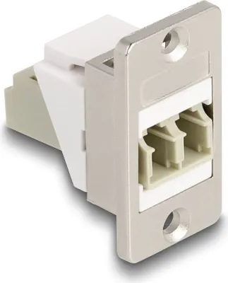 Image de DELOCK Panel Mount Keystone Modul LWC LC Duplex Bu/Bu konisc