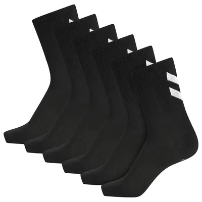 Produktbild von Hummel Chevron Lange Socken 6 Paare Schwarz EU 46-48 Herren,Damen Schwarz EU 46-48