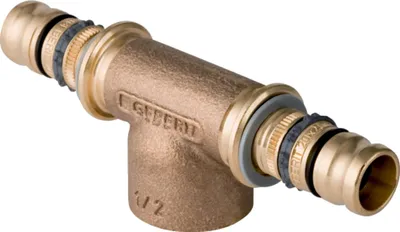 Produktbild von Geberit GE Mepla, T-Stück, IG, Rotguss, d26mm, Rp1/2, d26mm, 1 Stk.