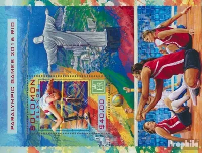 Produktbild von Briefmarken Salomoninseln 2016 Mi Block 564 (kompl. Ausg.) postfrisch Paralympische Spiele