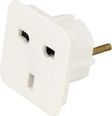 Produktbild von Adapter EPA1 für UK-Stecker (3-polig) auf EU-Stecker (2-polig), 230 V