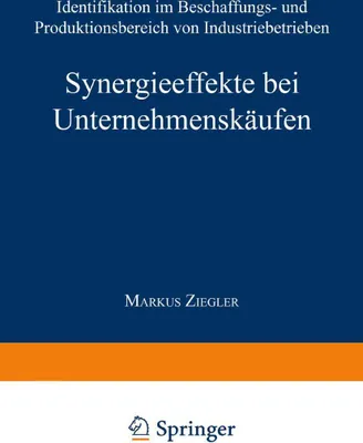 Produktbild von Synergieeffekte bei Unternehmenskäufen