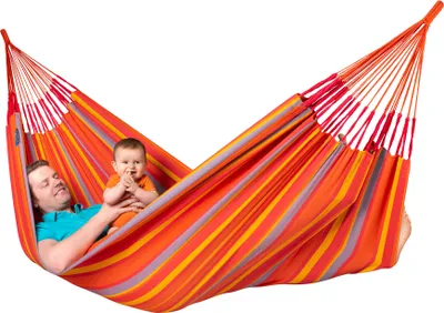 Produktbild von LA SIESTA Brisa Klassische Doppel-Hängematte Outdoor – Wetterfest & Handgefertigt Toucan