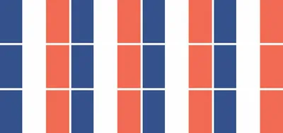Produktbild von Mini Aufkleber Set - Pack glatt - 50x31mm - selbstklebender Sticker - Fahne - Frankreich - Flagge / Banner / Standarte fürs Auto, Büro, zu Hause und die Schule - 12 Stück