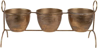 Productafbeelding van Clayre & Eef plantenhouder, 47x14x23 cm, koperkleurig, ijzer